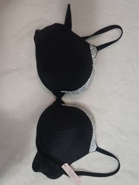 Victoria's Secret Black Bra with Silver Accent